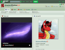 Tablet Screenshot of dreameroftheblue.deviantart.com