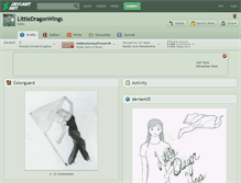 Tablet Screenshot of littledragonwings.deviantart.com