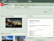 Tablet Screenshot of gabba74.deviantart.com