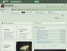 Tablet Screenshot of faelynwing.deviantart.com