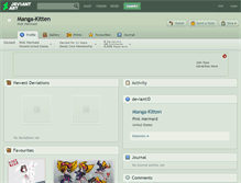 Tablet Screenshot of manga-kitten.deviantart.com