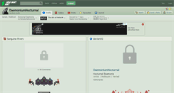 Desktop Screenshot of daemoniumnocturnal.deviantart.com