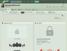 Tablet Screenshot of daemoniumnocturnal.deviantart.com