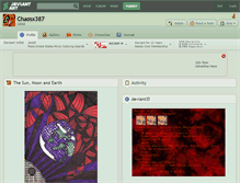 Tablet Screenshot of chaosx387.deviantart.com
