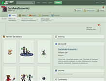 Tablet Screenshot of darkpoketrainerwj.deviantart.com