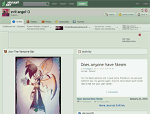 Tablet Screenshot of evil-angel13.deviantart.com