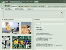 Tablet Screenshot of ben-lee.deviantart.com