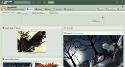 Desktop Screenshot of cocoawolf.deviantart.com