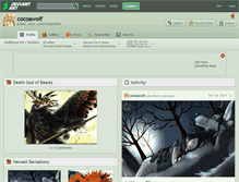 Tablet Screenshot of cocoawolf.deviantart.com