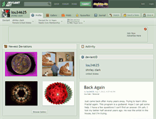 Tablet Screenshot of lou34625.deviantart.com