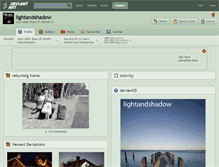 Tablet Screenshot of lightandshadow.deviantart.com
