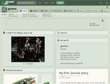 Tablet Screenshot of gamera.deviantart.com