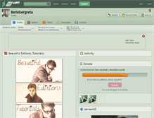 Tablet Screenshot of beliebergreta.deviantart.com