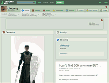 Tablet Screenshot of choboroy.deviantart.com