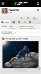 Mobile Screenshot of hakuron.deviantart.com