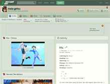 Tablet Screenshot of mata-getsu.deviantart.com