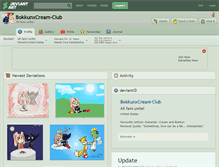 Tablet Screenshot of bokkunxcream-club.deviantart.com