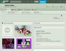 Tablet Screenshot of anime-captor.deviantart.com