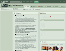 Tablet Screenshot of dark-fancharacters.deviantart.com