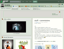 Tablet Screenshot of kordelia.deviantart.com
