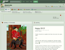 Tablet Screenshot of dysonrules.deviantart.com