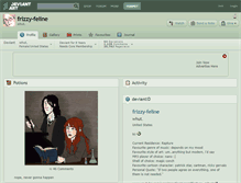 Tablet Screenshot of frizzy-feline.deviantart.com