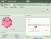 Tablet Screenshot of eweplz.deviantart.com