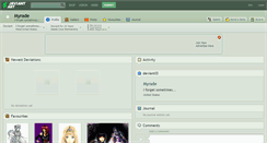 Desktop Screenshot of myrade.deviantart.com