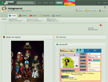 Tablet Screenshot of hetagreen44.deviantart.com