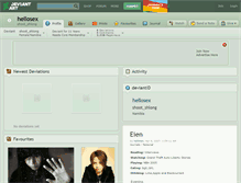 Tablet Screenshot of hellosex.deviantart.com