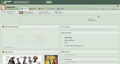 Desktop Screenshot of manucho.deviantart.com