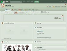 Tablet Screenshot of manucho.deviantart.com