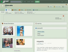 Tablet Screenshot of chloewales.deviantart.com