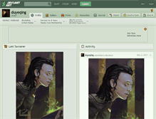 Tablet Screenshot of duyeqing.deviantart.com
