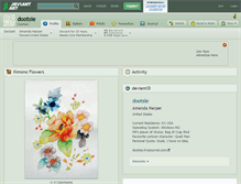 Tablet Screenshot of dootsie.deviantart.com