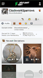 Mobile Screenshot of clockworksparrows.deviantart.com