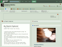 Tablet Screenshot of madame-michiru.deviantart.com