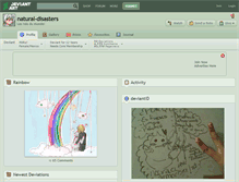 Tablet Screenshot of natural-disasters.deviantart.com