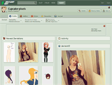 Tablet Screenshot of cupcake-pixels.deviantart.com