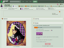 Tablet Screenshot of d-a-real.deviantart.com