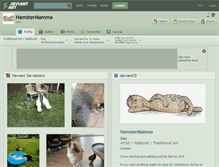 Tablet Screenshot of hamstermamma.deviantart.com