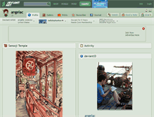 Tablet Screenshot of angelac.deviantart.com