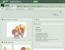 Tablet Screenshot of i-panic.deviantart.com