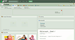 Desktop Screenshot of firegoat.deviantart.com