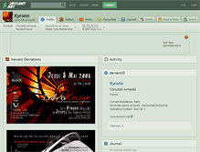 Tablet Screenshot of kyronn.deviantart.com