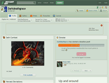 Tablet Screenshot of darkdeathgrace.deviantart.com