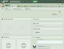 Tablet Screenshot of juglove.deviantart.com