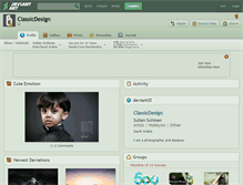 Tablet Screenshot of classicdesign.deviantart.com