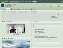 Tablet Screenshot of codyjakubowski.deviantart.com