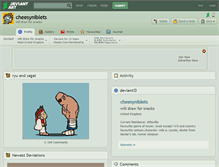 Tablet Screenshot of cheesyniblets.deviantart.com